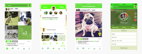 Rede social Sniff permite criar perfil para os pets