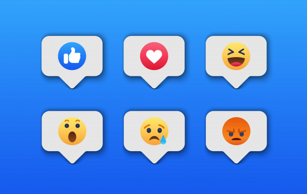 emojis das emoções das redes sociais. Unbound Marketing
