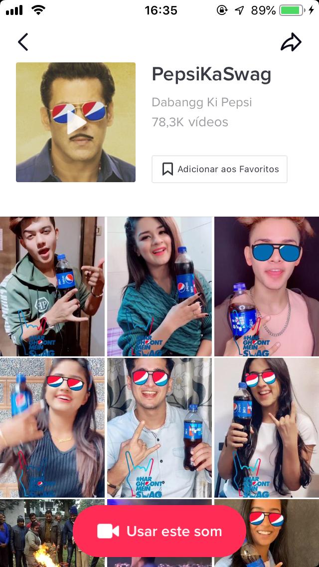 Campanha da Pepsi no TikTok